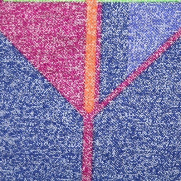 LuLaRoe Perfect T Tee T-Shirt Shirt Tunic Blue Pink Green M Medium - Picture 11 of 12